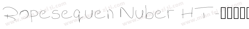 Ropesequen Nuber HT字体转换